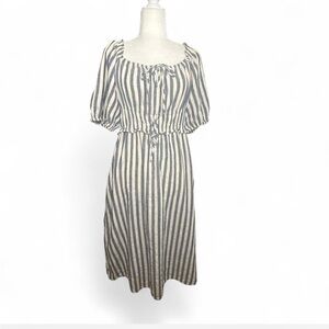 💜 Universal Threads Striped Linen Dress (M)